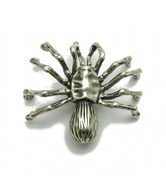 PE001263 Sterling silver pendant solid big Spider 925 Empress jewellery